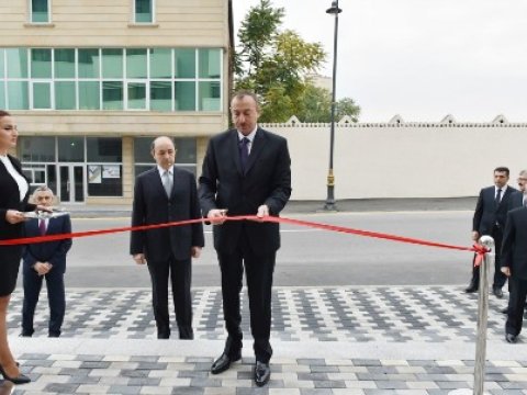 Prezident Məhkəmə Kompleksinin açılışında iştirak edib - FOTO