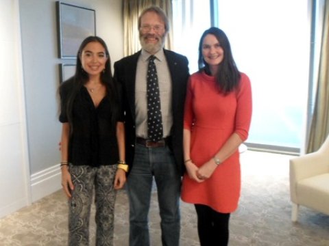 Leyla Əliyeva WildCru təşkilatının direktoru ilə görüşüb