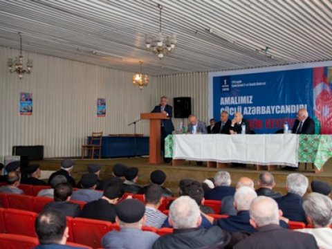 Şəkililərdən Cavanşir Feyziyevə dəstək – FOTOLAR