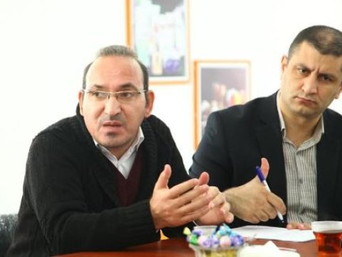 Parlament jurnalistləri Azay Quliyevin seçki qərargahına gəldilər - FOTOLAR