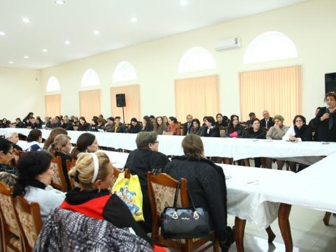 Azay Quliyev təhsil işçiləri ilə görüşüb-FOTOLAR