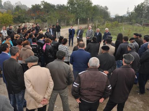 Tovuzun 8 kəndində görüş- FOTOLAR