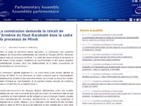  Dağlıq Qarabağ gündəmdə  - AŞPA-da yeni məruzə qəbul olundu 