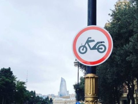 Paytaxtda motosikletlərə qoyulan qadağa götürüldü 