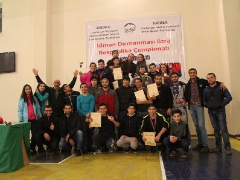 İdman Dırmanması üzrə Açıq Respublika Çempionatı başa çatıb