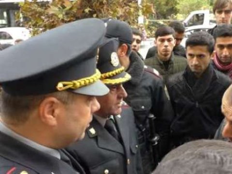  İran səfirliyi qarşısında aksiya keçirilib 