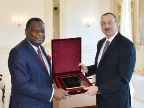 İlham Əliyevə BMT-nin mükafatı təqdim olunub -FOTO