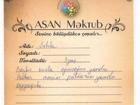“ASAN Məktub” layihəsinə start verildi 