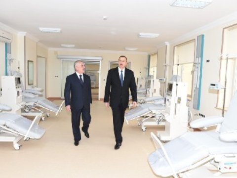 İlham Əliyev Naxçıvan Xəstəxanasının açılışında - FOTOLAR