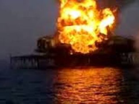  Neft platformasında güclü yanğın başlayıb  - Yenilənib  