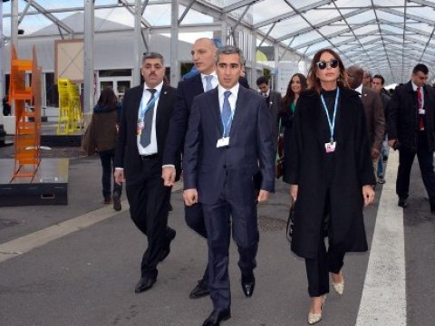 Mehriban Əliyeva və Leyla Əliyeva BMT-nin konfransında - FOTOLAR