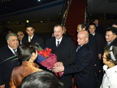İlham Əliyev Çində...