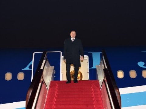  Prezident İlham Əliyev Pekinə gedib  