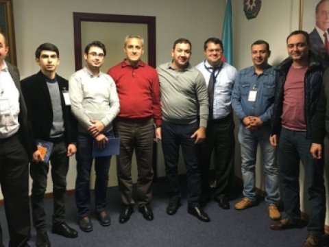 Azərbaycanlı jurnalistlər NATO-nun mənzil qərargahında - FOTO