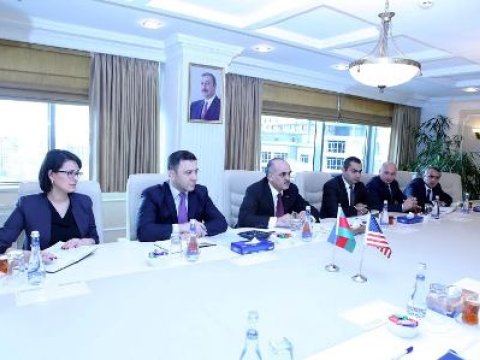 ABŞ səfiri nazirliyə getdi - FOTO