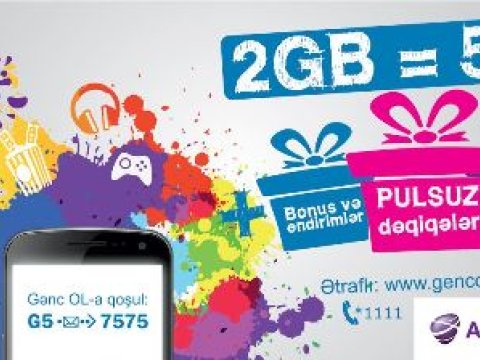 Azercell-in Gənc OL tarif paketindən endirimlər