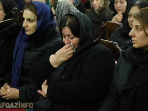 Zəlimxan Yaqubla vida mərasimi keçirilir - FOTOLAR