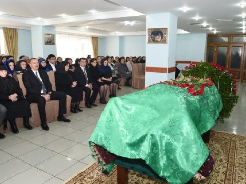 Prezident Zəlimxan Yaqubun vida mərasimində - FOTOLAR