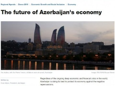 Prezident: “Azərbaycan iqtisadiyyatının gələcəyi” – MƏQALƏ