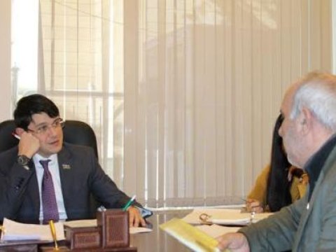 Fuad Muradov Milli Məclisdə seçiciləri ilə görüşüb - FOTOLAR