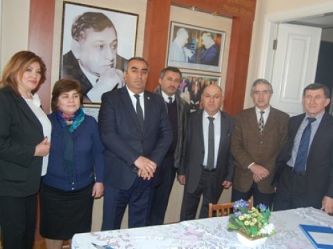 Rəsul Rzanın ev muzeyi ziarət edildi - FOTOLAR