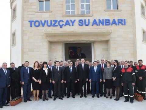  Tovuzçay su anbarı istifadəyə verilib