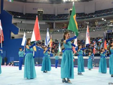 Bakıda idman gimnastikası üzrə Dünya Kubokunun açılış mərasimi