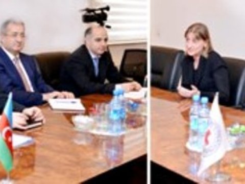  Ədliyyə naziri BQXK-nın yeni rəhbəri ilə görüşüb 