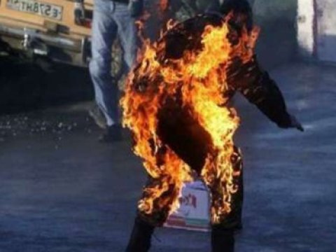 Sərxoş vəziyyətdə özünü yandırdı – Bakıda 