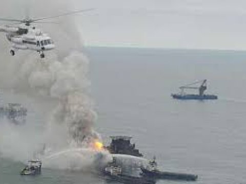 İtkin düşən neftçilərin axtarışları davam edir