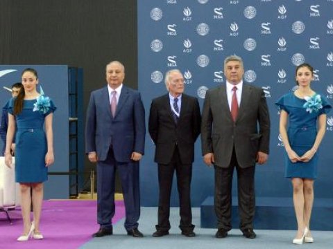 Bakıda batut gimnastikası üzrə FIG Dünya Kuboku yarışlarının açılışı oldu