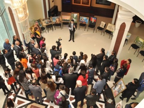 Cəbhə bölgəsində sərgi təşkil olunub