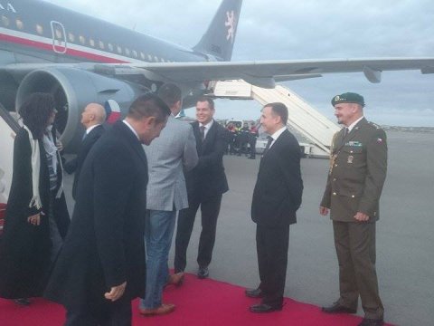 Çex Respublikası Parlamentinin sədri Bakıdadır - FOTOLAR