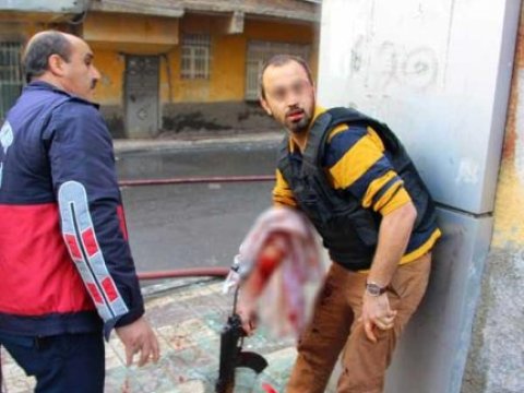  Diyarbəkirdə şiddətli toqquşma:  3 polis yaralanıb – FOTOLAR 