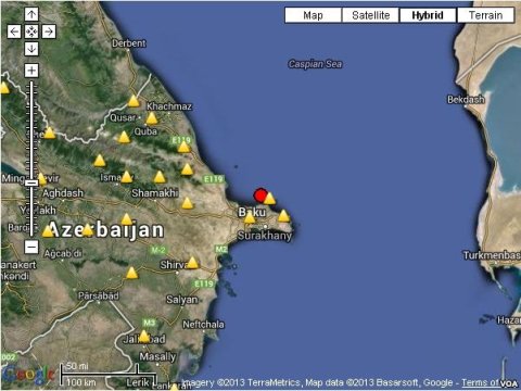 Xəzərdə zəlzələ olub