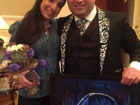   Leyla Əliyeva xərçəngdən əziyyət çəkən teleaparıcı ilə görüşüb -Foto