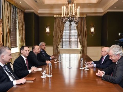  İlham Əliyev ABŞ-ın bir sıra ictimai xadimləri ilə görüşüb– Fotolar 