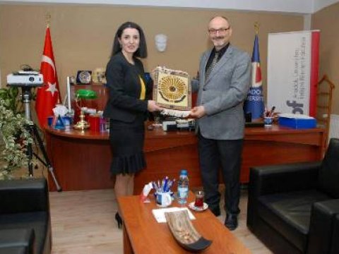  BDU-nun dosenti Anadolu Universitetində mühazirə oxuyub - FOTOLAR