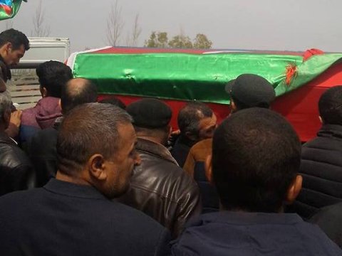 Təkbaşına 5 erməni əsgərini məhv edən şəhidimiz dəfn olundu - FOTOLAR