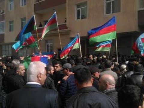 Şəhid olan polkovniklə vida mərasimi keçirilir - FOTOLAR 