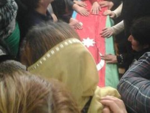 Sumqayıtda şəhidlə izdihamlı vida mərasimi – FOTO 