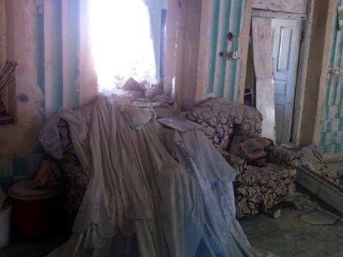 Ermənilərin Tərtərdə dağıtdığı ev - FOTO