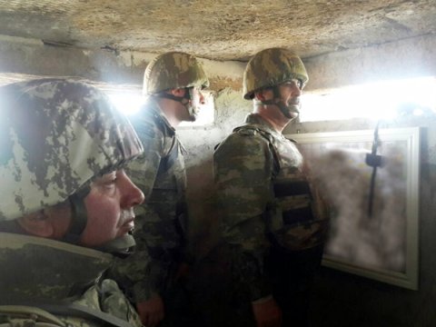 Zakir Həsənov ön cəbhəyə getdi - FOTOLAR