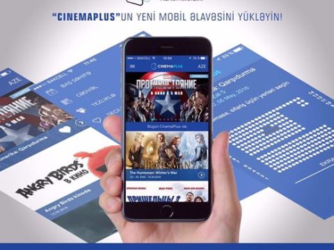 “CinemaPlus” kinoteatrlar şəbəkəsindən yeni mobil əlavə