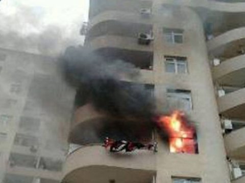   Yaşayış binasında yanğın:  18 nəfər təxliyyə olunub