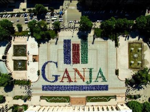 "Gəncə Avropa Gənclər Paytaxtı-2016" layihəsinin flaşmobu - VİDEO