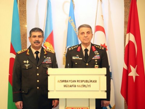 Azərbaycan və Türkiyə hərbi əməkdaşlığı müzakirə edildi