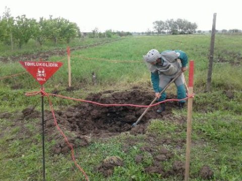  Tərtərdə iki ədəd top mərmisi aşkar edilib 