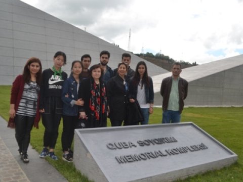 Xarici tələbələr Quba Soyqırımı Memorial Kompleksində