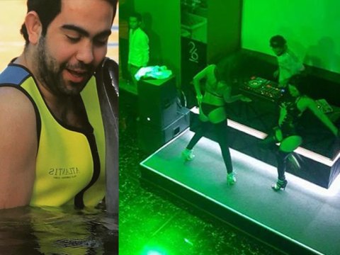 Hacıbala Abutalıbovun bağladığı “26” kafesində erotik şou - VİDEO